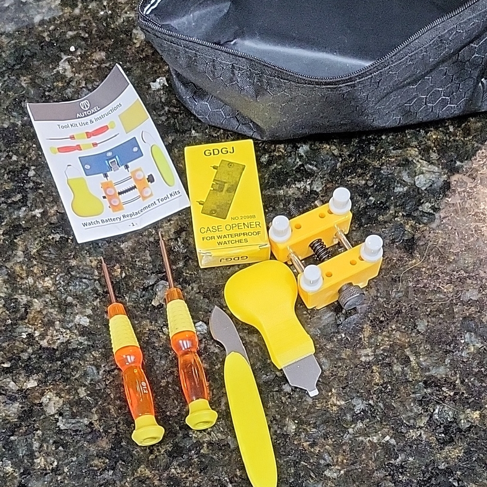 Yellow Watch Repair Tool Set - Picture 1 of 7